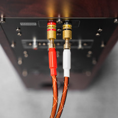 Högtalarkabel 3,0m Kruger&Matz (banankontakter)