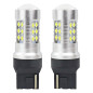 LED-lampor canbus 3030 24smd t20 7440 w21w vit 12v 24v amio-01173