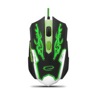 EGM405 Esperanza gamingmus med sladd och LED-belysning 6D optisk USB cyborg