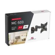 Fäste för TV eller monitor Maclean, universellt, max vesa 200x200, 13-42 tum, 30 kg, svart, MC-503A B