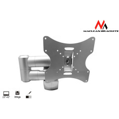 Fäste för TV eller monitor Maclean, universell, max VESA 200x200, 23-50 tum, 30 kg, silver, MC-503A S