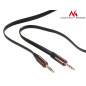 Kabel Maclean, Jack 3,5 mm, Platt, Metallkontakt, 2 m, Svart, MCTV-695 B
