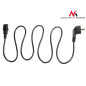 Strömkabel Maclean, 3-pin, IEC C13, EU-kontakt, 1,5m, MCTV-691
