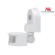 Ścienny czujnik ruchu i zmierzchu Maclean, 180°, max. 1200W, biały, MCE25 W