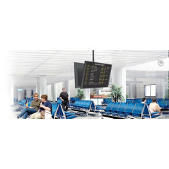 Handtag Maclean, Universal, För två TV-apparater, Fram/bak, 23-75 tum, Max vesa 600x400, PROFI MARKET SYSTEM, Svart, 50 kg, MC-7