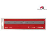 Lampka  kuchenna podszafkowa 6LED Maclean, podłużna, z czujnikiem ruchu, 5xAAA, MCE123