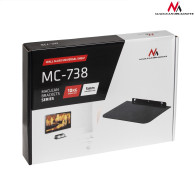Półka pod DVD Maclean, pojedyncza, max. 10kg, szklana,  MC-738