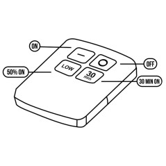 Lampa 6 LED Maclean, set med fjärrkontroll, batteridriven, 3xAAA, MCE165