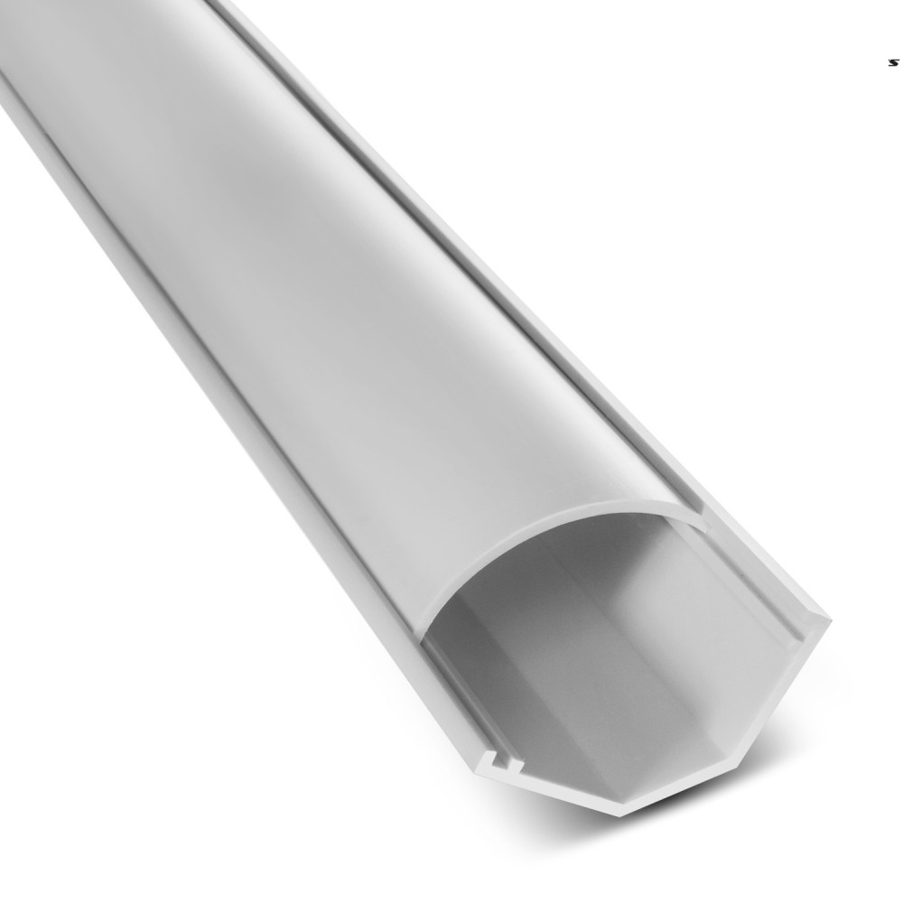 Maskeringslist Maclean, Kabelkanal, Med tejp, Vit, 1,5m 56*32mm, MCTV-576