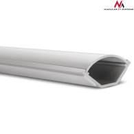 Maskeringslist Maclean, Kabelkanal, Med tejp, Vit, 1,5m 56*32mm, MCTV-576