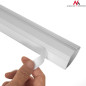 Maskeringslist Maclean, Kabelkanal, Med tejp, Vit, 1,5m 56*32mm, MCTV-576