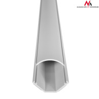 Maskeringslist Maclean, Kabelkanal, Med tejp, Vit, 1,5m 56*32mm, MCTV-576