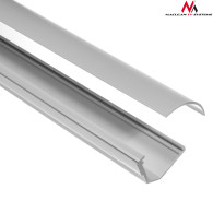 Maskeringslist Maclean, Kabelkanal, Med tejp, Vit, 1,5m 56*32mm, MCTV-576