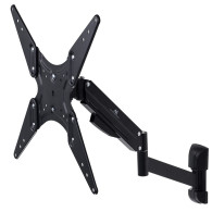 Handtag för TV Maclean, för TV eller monitor, gasfjäder, 2 armar, höjdjustering 25cm, 32'-55', 22kg, Svart, M