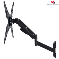 Handtag för TV Maclean, för TV eller monitor, gasfjäder, 2 armar, höjdjustering 25cm, 32'-55', 22kg, Svart, M