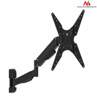 Uchwyt do TV Maclean, do telewizora lub monitora, gazowa sprężyna, 2 ramiona, regulacja wysokości 25cm, 32'-55', 22kg, Czarny, M