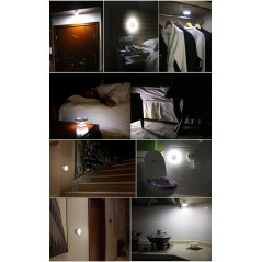 LED-lampa med rörelsesensor från Maclean, magnet, bakgrundsbelysning, ljuslägen: kontinuerlig, PIR-sensor, 3xAAA, MCE223.