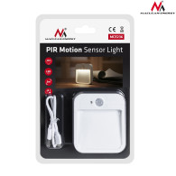 LED-trappbelysning Maclean med rörelsesensor, temperatur 4000K, 3,7V/500mAh, 4 LED, Räckvidd 3-4m, MCE236.