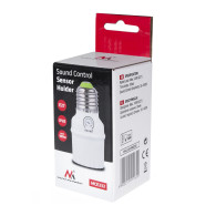 Lampa med ljudsensor Maclean, E27 med ljudsensor, max 100W, Omfång 30dB - 90dB, MCE232