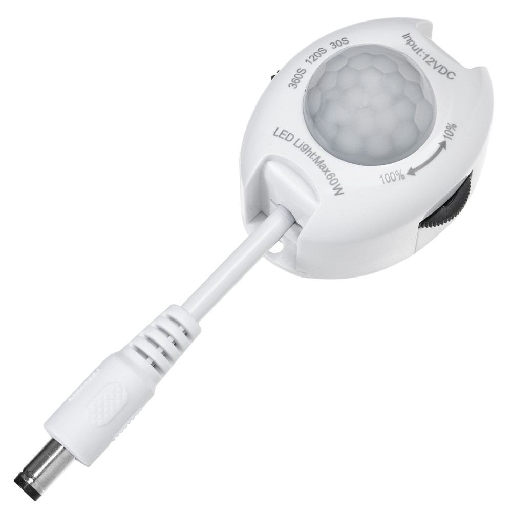 Rörelsedetektorn PIR Maclean, infraröd, för LED-striplights, 12V DC, max. 60W, MCE242 Rörelsedetektorn PIR Maclean, infraröd, för LED-striplights, 12V DC, max. 60W, MCE242