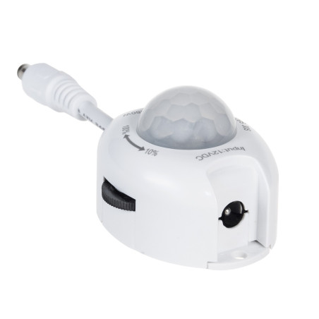 Rörelsedetektorn PIR Maclean, infraröd, för LED-striplights, 12V DC, max. 60W, MCE242