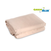 Segelduk för trädgård UV-solskydd polyester 3,6m kvadrat GreenBlue GB503 kräm hydrofobisk yta