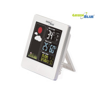 Trådlös väderstation GreenBlue med DCF-system, vit, GB521W