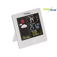 Trådlös väderstation GreenBlue med DCF-system, vit, GB521W