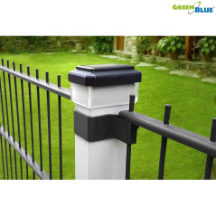 Solcellslampa LED för stolpe från GreenBlue, 60x60mm, tak i form av en kuvert, GB126.