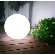 Solcellslampa fristående trädgårdslampa GreenBlue, kula 15x15x48cm, vit LED, GB121