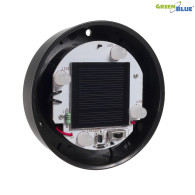 Solarna lampa wolnostojąca ogrodowa GreenBlue,  kula 15x15x48cm, bialy LED, GB121
