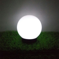 Solcellslampa fristående trädgårdslampa GreenBlue, kula 15x15x48cm, vit LED, GB121