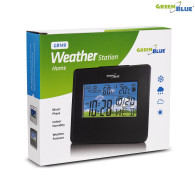 Stacja pogody zegar kalendarz fazy księżyca GreenBlue GB148W white