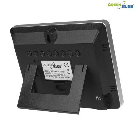 Väderstationen GreenBlue, trådlös, färgad, med DCF-system, månfas, GB526