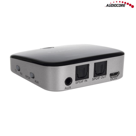 Adapter bluetooth 2 i 1 sändare mottagare Audiocore AC830 - Apt-X Spdif - Chipset CSR BC8670