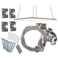 Länkar till montering av LED-takpanel Led4U LD159 - setet passar till 600*600, 300*300, 300*600, 300*1200, 600*1200 mm.