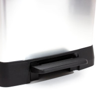 Metallfärgad papperskorg med pedal Curver 50L