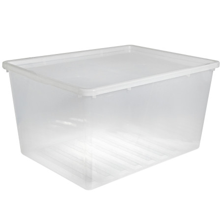 Behållare med lock Plast Team Basic 134L