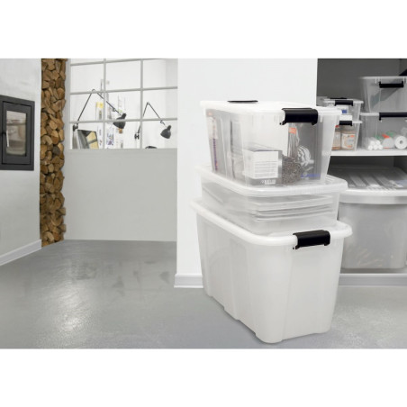 Behållare med lock Plast Team Home Box 30L