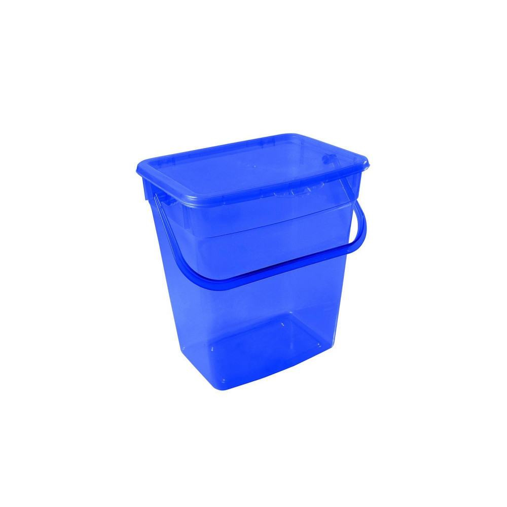 Behållare för pulver Plast Team 6L transparent blåsvart