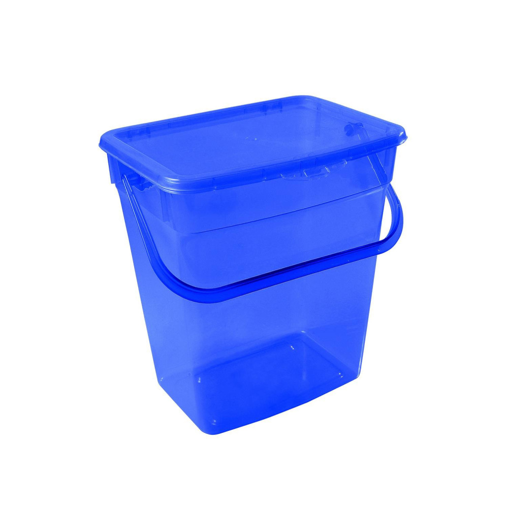 Behållare för pulver Plast Team 10L transparent blå