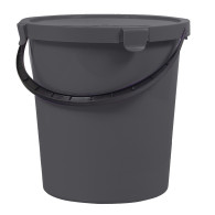 Hink med lock Plast Team Berry 5L mörkgrå
