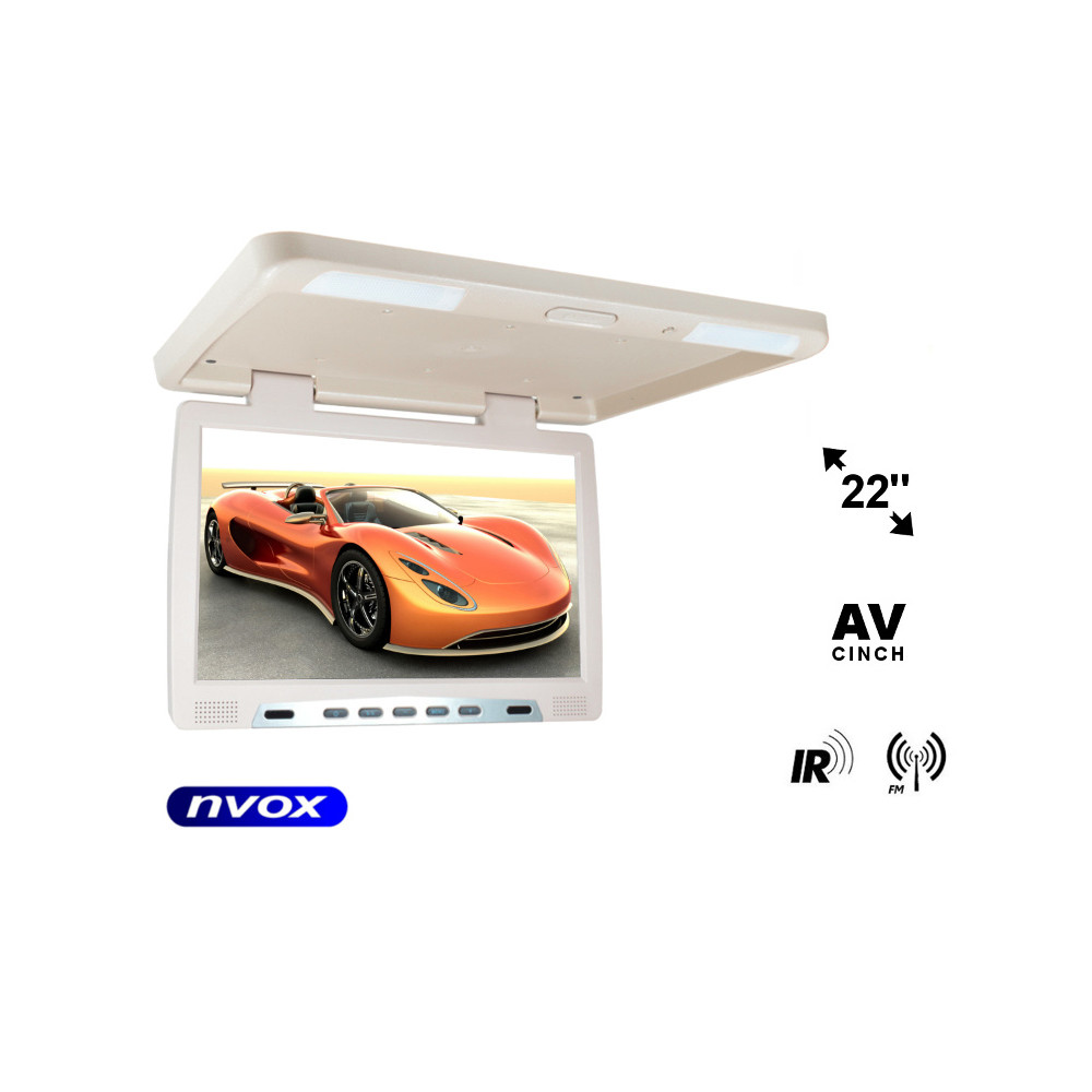 Monitor podwieszany podsufitowy lcd 22cali cale led ir fm vga