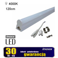 LED-linjärlysrör T5 120 cm 18 W neutral 4000K infälld lampa integrerad med armatur
