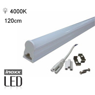Świetlówka led liniowa t5 120cm 18w neutralna 4000k lampa natynkowa zintegrowana z oprawą
