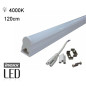 LED-linjärlysrör T5 120 cm 18 W neutral 4000K infälld lampa integrerad med armatur