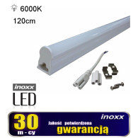 LED-linjärlysrör T5 120cm 18w kallvit 6000k ytlampa integrerad med armatur