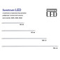 LED-lampa 60 cm 9W T8 4000K G13 neutral transparent