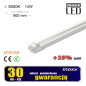 LED-rör 90 cm 14 W T8 6000 K G13 kall vit transparent