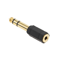 Kontakt Jack 6.3/3.5 guld plast